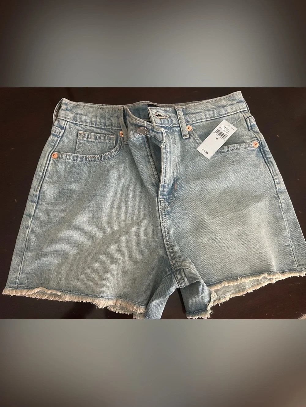 Set of 2 Gap Kids Dark Blue and Light Blue Denim Shorts NWT Sz 12